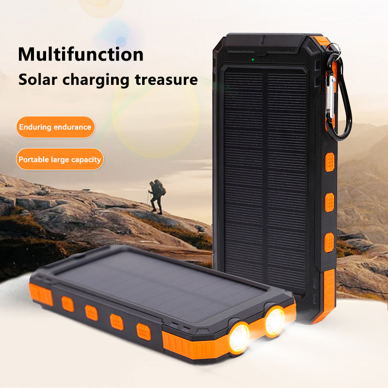 200000mAh Solar Power Bank Outdoor Wild Fishing Camping Large Capacity Backup Power Portable Waterproof Supply Rapid Charging